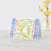 Herzlichen Glückwunsch! Karte (Gelbe Blume)