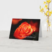 Herzlichen Glückwunsch! Karte (Gelbe Blume)