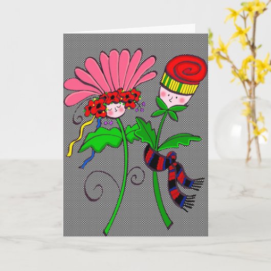 Herzlichen Glückwunsch! Karte (Gelbe Blume)