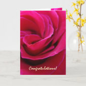 Herzlichen Glückwunsch! Karten Button Rose Blume H (Gelbe Blume)