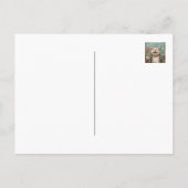 Herzlichen Glückwunsch, Katze Lady, Katze Lover, F Postkarte (Rückseite)