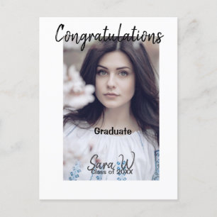 Herzlichen Glückwunsch Klasse von Jahr Name Schule Postkarte