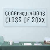 Herzlichen Glückwunsch Klasse von Light Blue Absch Banner (Messe)