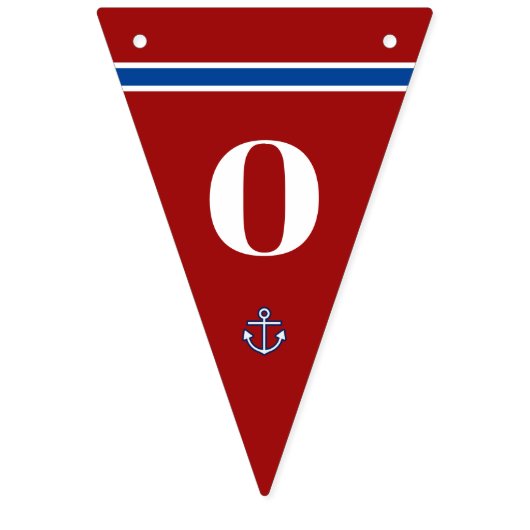 Herzlichen Glückwunsch Klassische Nautical Anchor Wimpelkette (Zweite Fahne)