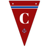 Herzlichen Glückwunsch Klassische Nautical Anchor  Wimpelkette (Erste Fahne)