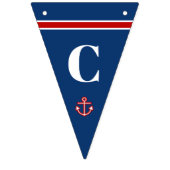 Herzlichen Glückwunsch Klassische Nautical Anchor Wimpelkette (Erste Fahne)