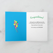 Herzlichen Glückwunsch Kletterleiter des Erfolgs Karte (Innenseite)