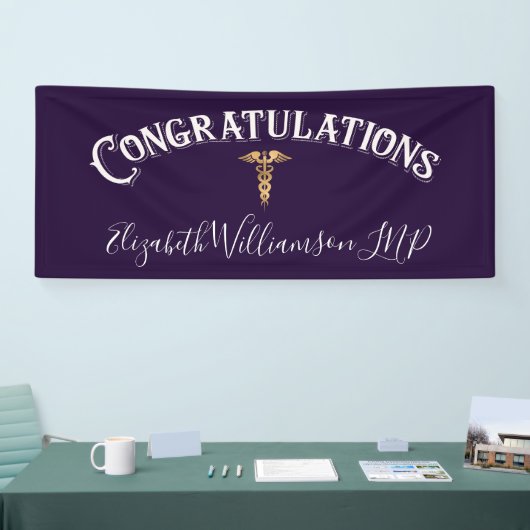 Herzlichen Glückwunsch Krankenpfleger Mediziner Li Banner (Messe)