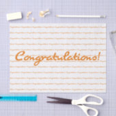 Herzlichen Glückwunsch! Lässige Schrift Seidenpapier (Handwerk)