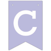 Herzlichen Glückwunsch Lavender Blätter Pattern Wimpelkette (Erste Fahne)