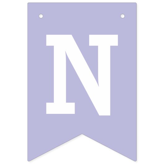 Herzlichen Glückwunsch Lavender Blätter Pattern Wimpelkette (Dritte Fahne)