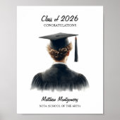 Herzlichen Glückwunsch Lockiger Blonder Männlicher Poster (Vorne)