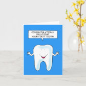 Herzlichen Glückwunsch Loss First Tooth Karte (Gelbe Blume)