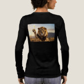Herzlichen Glückwunsch Löwe Tri-Blend Shirt (Rückseite)