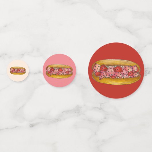 Herzlichen Glückwunsch Maine Sandwich zu einem Hum Konfetti (Rückseiten)