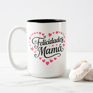 Herzlichen Glückwunsch Mama Happy Mother's Day Kal Zweifarbige Tasse