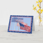 Herzlichen Glückwunsch Marine Graduate Card mit Fl Karte (Gelbe Blume)