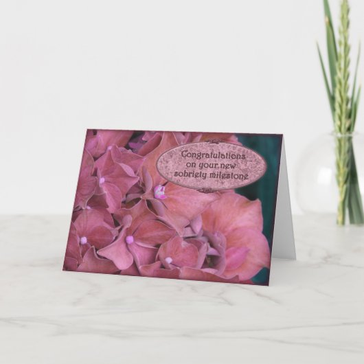 Herzlichen Glückwunsch Meilenstein Sobriety Erholu Karte (Vorderseite)