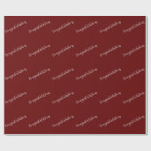 Herzlichen Glückwunsch Minimalistisch Moderne Kall Geschenkpapier (Flach)