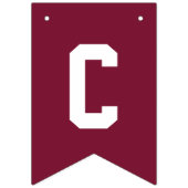 Herzlichen Glückwunsch Modern Burgund Gold Abschlu Wimpelkette (Erste Fahne)