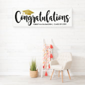 Herzlichen Glückwunsch Modern Gold Custom 2025 Abs Banner (Insitu)