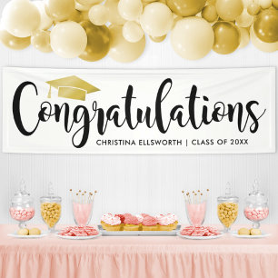 Herzlichen Glückwunsch Modern Gold Custom 2025 Abs Banner