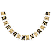 Herzlichen Glückwunsch Modern Gold Graduation Part Wimpelkette (Alle)