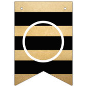 Herzlichen Glückwunsch Modern Gold Graduation Part Wimpelkette (Zweite Fahne)