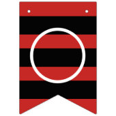 Herzlichen Glückwunsch Modern Red Graduation Party Wimpelkette (Zweite Fahne)