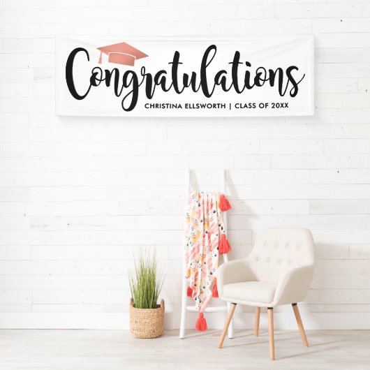 Herzlichen Glückwunsch Moderne Rose Gold 2025 Absc Banner (Insitu)