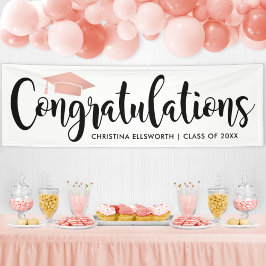 Herzlichen Glückwunsch Moderne Rose Gold 2025 Absc Banner