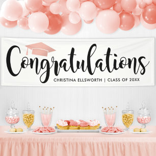 Herzlichen Glückwunsch Moderne Rose Gold 2025 Absc Banner