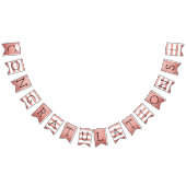 Herzlichen Glückwunsch Moderne Rose Gold Abschluss Wimpelkette (Alle)