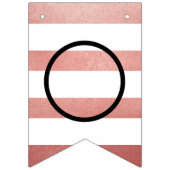 Herzlichen Glückwunsch Moderne Rose Gold Abschluss Wimpelkette (Zweite Fahne)