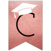 Herzlichen Glückwunsch Moderne Rose Gold Abschluss Wimpelkette (Erste Fahne)