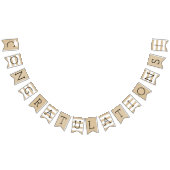 Herzlichen Glückwunsch Moderne rustikale Tan Gradu Wimpelkette (Alle)