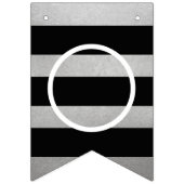 Herzlichen Glückwunsch Moderne Silver Graduation P Wimpelkette (Zweite Fahne)