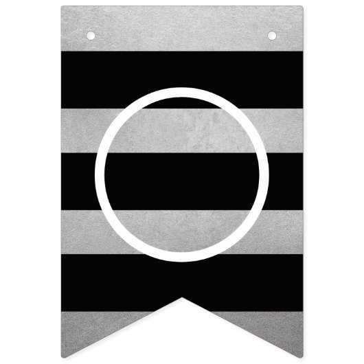 Herzlichen Glückwunsch Moderne Silver Graduation P Wimpelkette (Zweite Fahne)