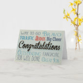 Herzlichen Glückwunsch Moderne Typografie Karte (Gelbe Blume)