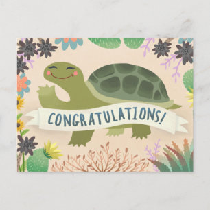 Herzlichen Glückwunsch Mojave-Schildkröte Postkarte