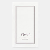 Herzlichen Glückwunsch Mr. & Mrs. Lila Chic Modern Serviette (Vorderseite)