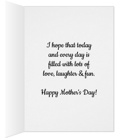 Herzlichen Glückwunsch Mutter Tag Mutter (Innen (Rechts))