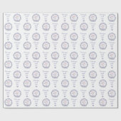 Herzlichen Glückwunsch Muttertag Personalisierter Geschenkpapier (Flach)