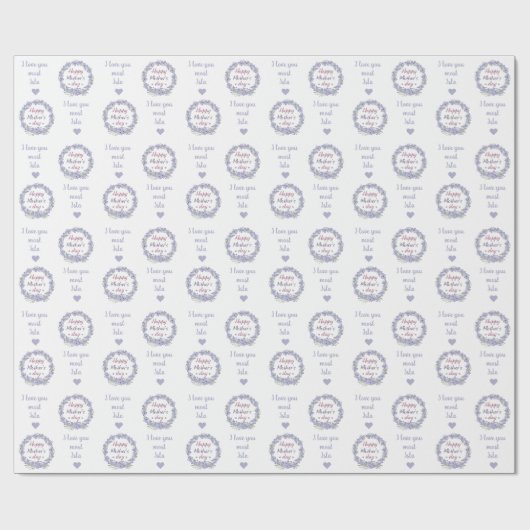 Herzlichen Glückwunsch Muttertag Personalisierter Geschenkpapier (Flach)