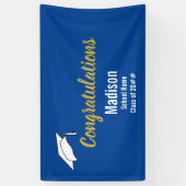 Herzlichen Glückwunsch Name des Blauen und Weißen  Banner (Vertikal)