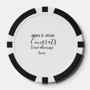 Herzlichen Glückwunsch Name Nachricht Hochzeit fri Pokerchips