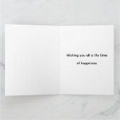 Herzlichen Glückwunsch Neue Baby Boy Bear Personal Karte (Innenseite)