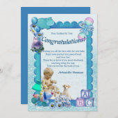 Herzlichen Glückwunsch Neue Baby-Card Dankeskarte (Vorne/Hinten)