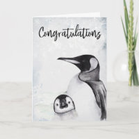Herzlichen Glückwunsch Neue Baby Mama Pinguin Wint