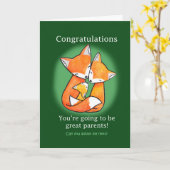 Herzlichen Glückwunsch Neue Eltern Funny Glückwuns Karte (Gelbe Blume)